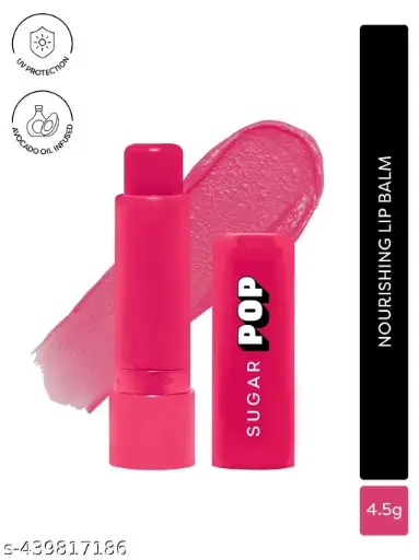 SUGAR POP Nourishing Lip Balm 06 Strawberry - 4.5 gm | Hydrating | Moisturizing | SPF Protection | Intense Care, beauty