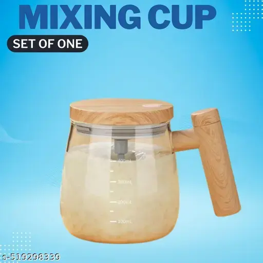 Self Stirring Coffee Mug, Glass Electric gadget Self Mixing Cup with Lid & Handle, 400ml Auto Self Stirring Cup to Stir Coffee, Mixed Milk, Powder (400 ml)